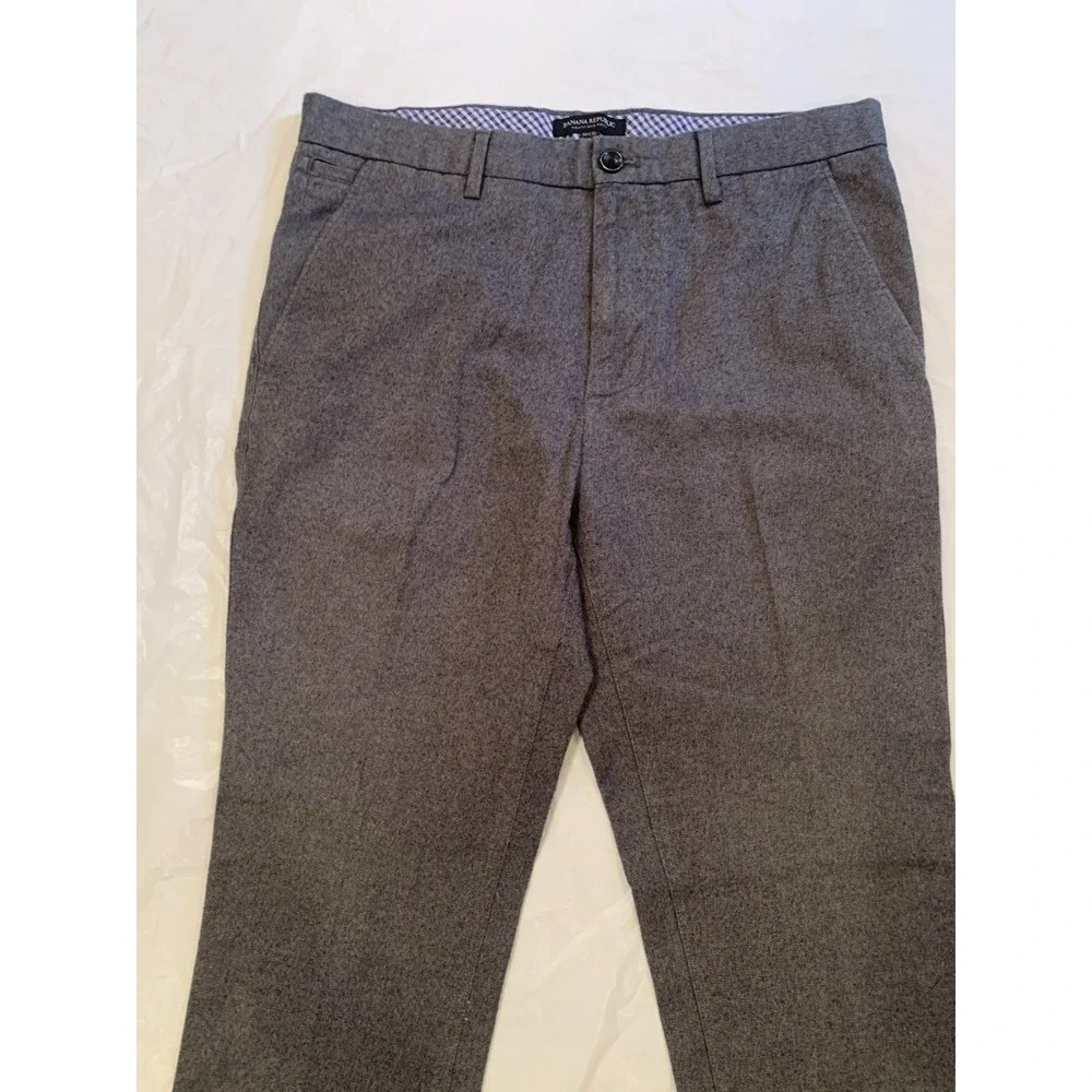 Banana Republic Kentfield Men's Straight Fit Grey Pants 33x32